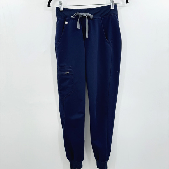 FIGS Zamora 2.0 Jogger Scrub Pants Sz XXS Navy Blue W18SW2005 - Picture 1 of 11